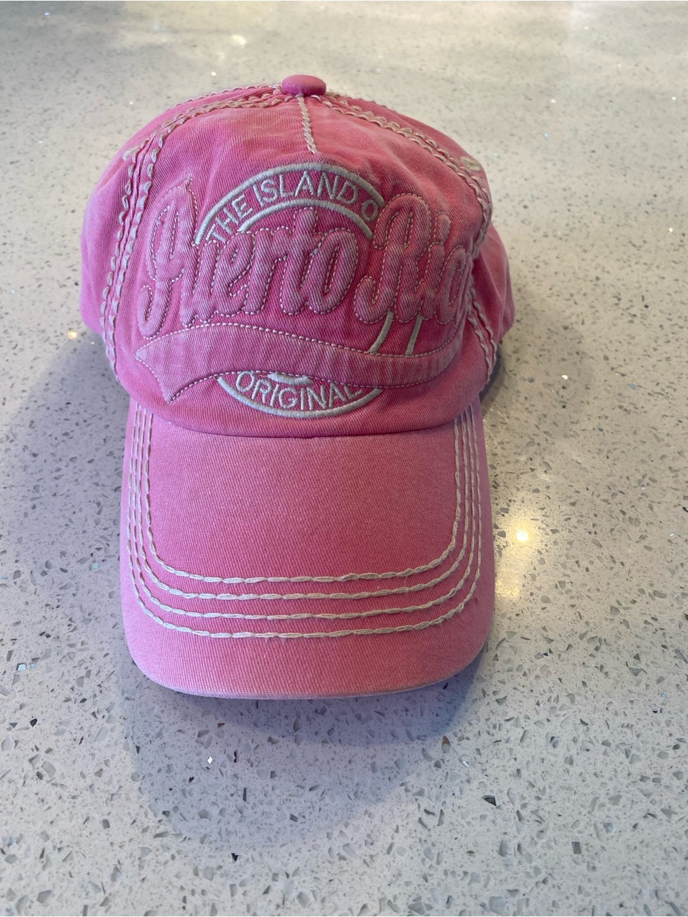 NWOT Puerto Rico Embroidered Pink Baseball Cap